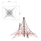Preview: Kletterpyramide Seilpyramide SPIDER 4 von Huck