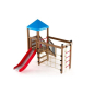 Preview: Spielturm Logo mit Kletternetz für Spielplatz und Kindergarten