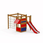 Preview: Spielkombination kleiner Dschungel für Spielplatz und Kindergarten