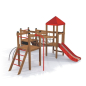 Preview: Spielturm Lemur für Spielplatz und Kindergarten