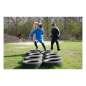 Preview: Outdoor Fitnessgerät: versetzte Autoreifen, Springen