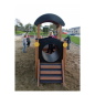 Preview: Lokomotive mit Wagon II für Spielplatz und Kindergarten