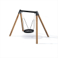 Preview: Nestschaukel 90 cm Holz für Spielplatz und Kindergarten