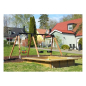 Preview: Reifenschaukel zweifach und Babyschaukel Holz für den Spielplatz