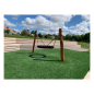 Preview: Nestschaukel 90 cm mit zwei Holzpfosten für den Spielplatz