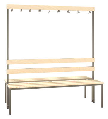 Preview: Garderobenbank beidseitig