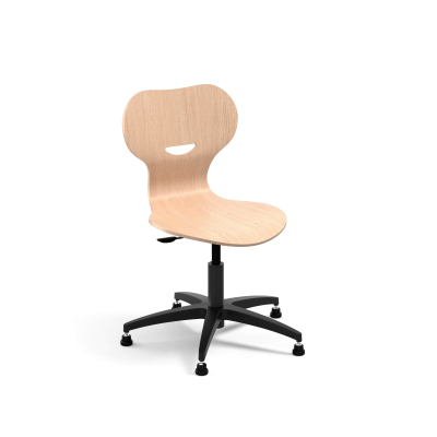 Preview: Lia Lift Drehstuhl Holzschale