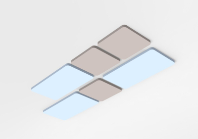 Akustikpaneel Velvet Quadrat - 8er-Set