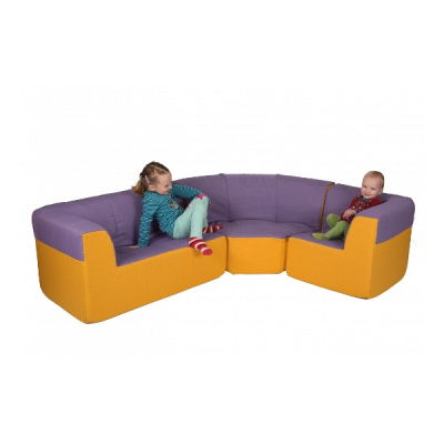 3-teilige Eckcouch MINI für Kindergarten und Therapie