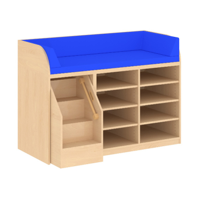 Wickelkommode mit Treppe und Regal WKO-22TL