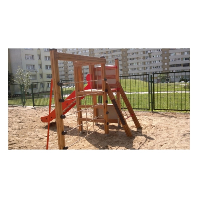 Spielkombination Kiosk mit Rutsche für Spielplatz und Kindergarten
