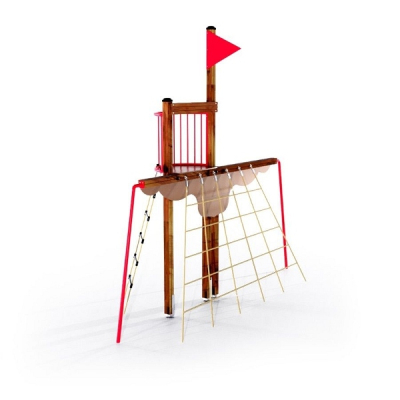 Spielturm Piratenmast für Spielplatz und Kindergarten