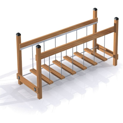 Bewegliche Brücke für Spielplatz und Kindergarten