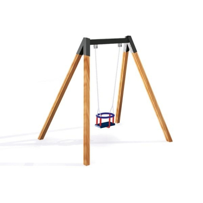 Babyschaukel Holz für den Spielplatz