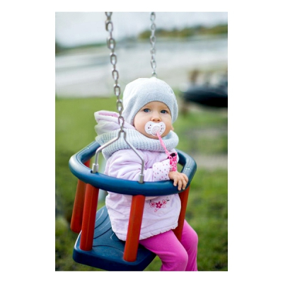 Babyschaukel Doppelschaukel parallele Holzpfosten für den Spielplatz