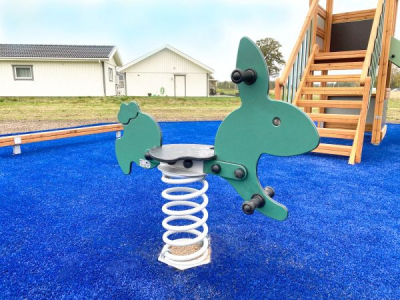 Federwippe Kaninchen für Spielplatz und Kindergarten