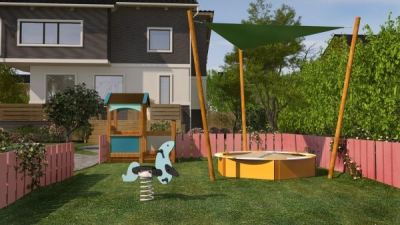 Federwippe Seehund 1 für Spielplatz und Kindergarten