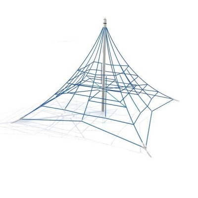 Kletterpyramide Seilpyramide Spinnennetz klein für den Spielplatz