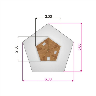 Spielhaus Wigwam für Spielplatz und Kindergarten