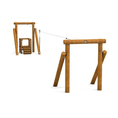 Robinia Seilbahn für den Spielplatz