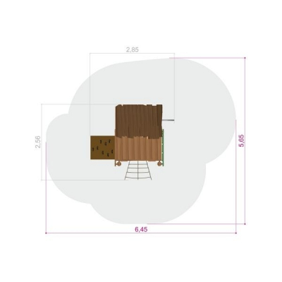Hütte für Spielplatz und Kindergarten