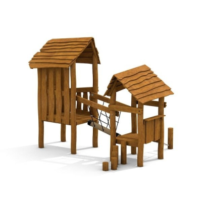 Spielhaus Sennerhütte für den Spielplatz