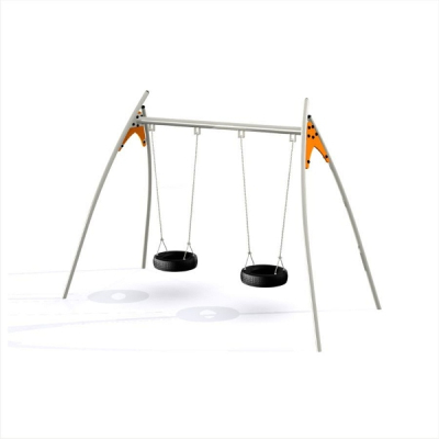 Reifenschaukel Doppelschaukel Metall Solaris für den Spielplatz