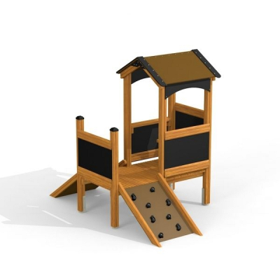 Spielhäuschen Natur für Spielplatz und Kindergarten
