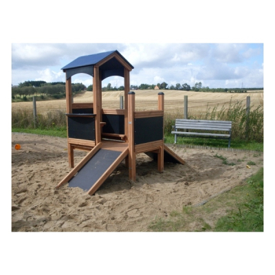 Spielhäuschen Natur für Spielplatz und Kindergarten