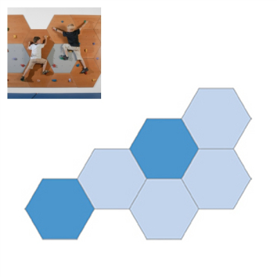 Climbi Kletterwand Innenbereich Kalmit für Kindergarten
