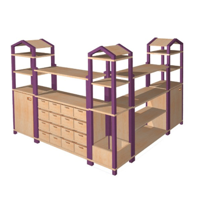 Regalsystem, Raumteiler Paris für Kindergarten, Benneckenstein
