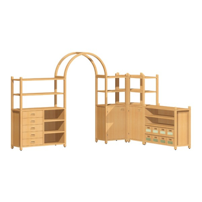 Regalsystem, Raumteiler Sandra für Kindergarten, Benneckenstein