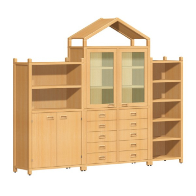 Regalsystem, Raumteiler Werner für Kindergarten, Benneckenstein