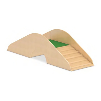 Krabbelburg Spielebene Mini-Spielburg Krabbelhügel für Kinderkrippen, Kitas