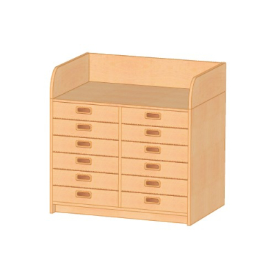 Wickelkommode mit 12 Schubläden, Benneckenstein