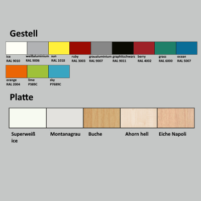 Schülertisch Einsitzer 70 x 55 cm, höhenverstellbar 52 -70 cm, Sponeta