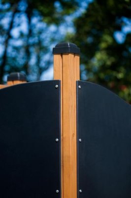 Preview: Spielturm Logo Natur mit Rutsche für Spielplatz und Kindergarten