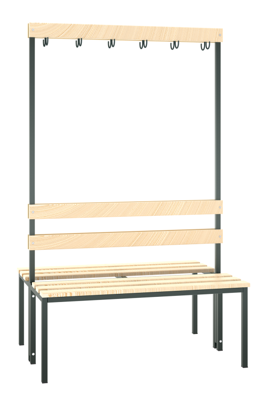 Garderobenbank beidseitig