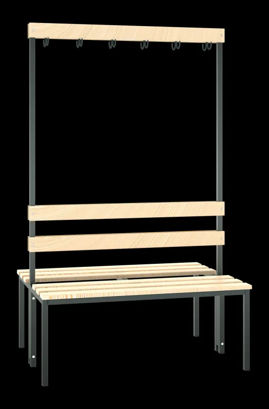 Garderobenbank beidseitig