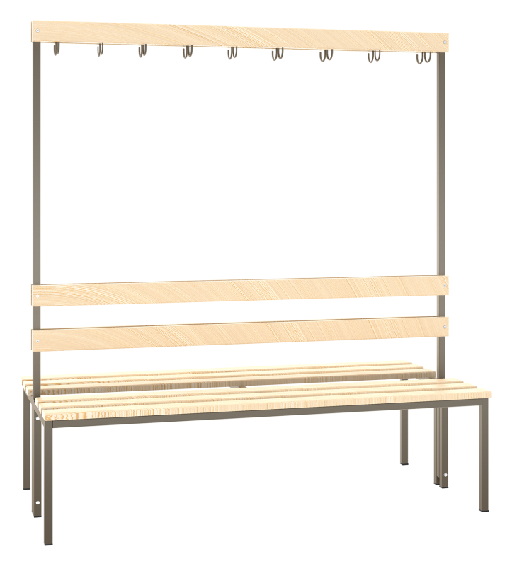 Garderobenbank beidseitig