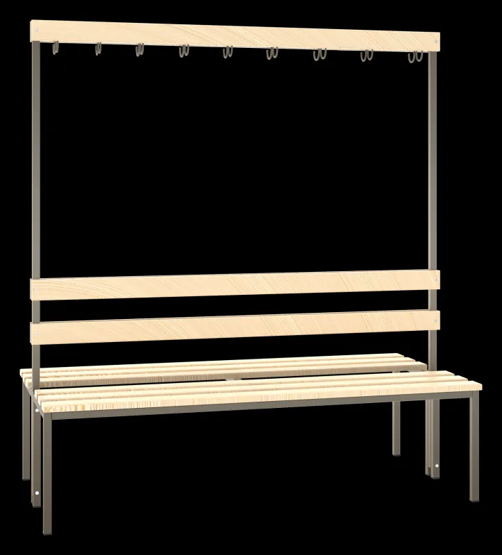 Garderobenbank beidseitig