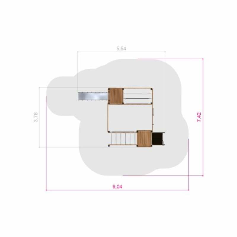 Spielanlage Gorilla für Spielplatz und Kindergarten