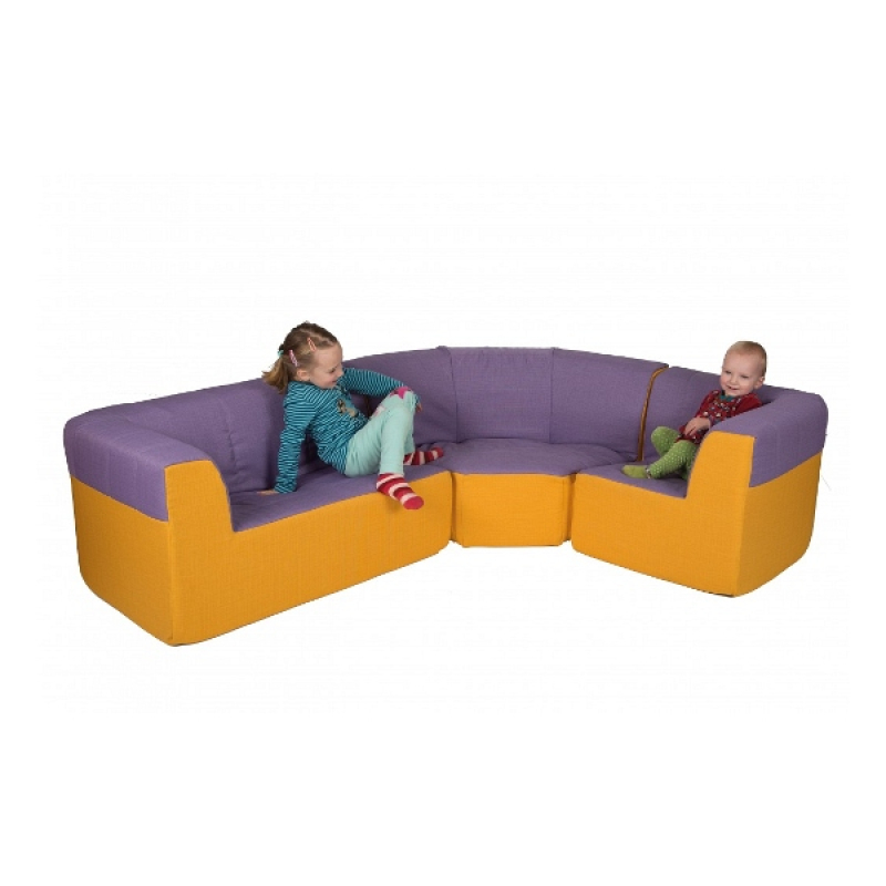 3-teilige Eckcouch MINI für Kindergarten und Therapie