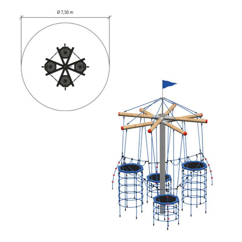 Kletterturm Vogelnestbaum Midi von Huck
