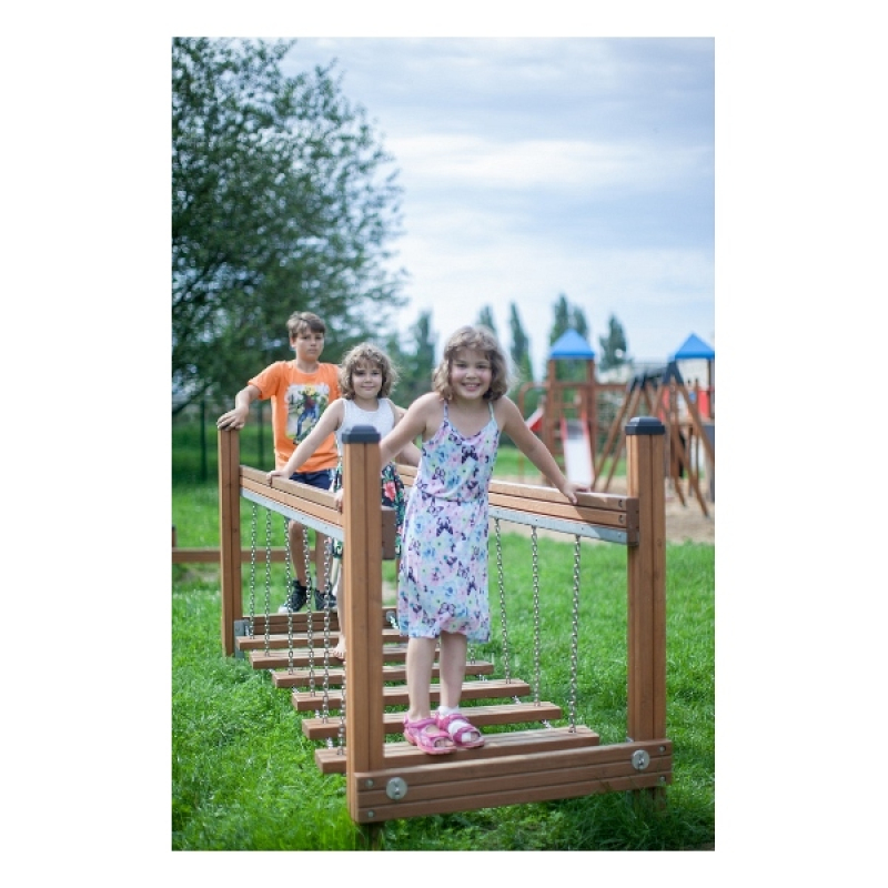Bewegliche Brücke für Spielplatz und Kindergarten