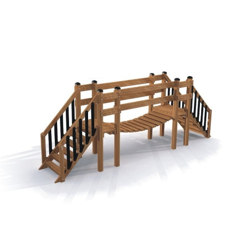 Outdoor Fitnessgerät: Hängebrücke, Treppensteigen, Gleichgewicht