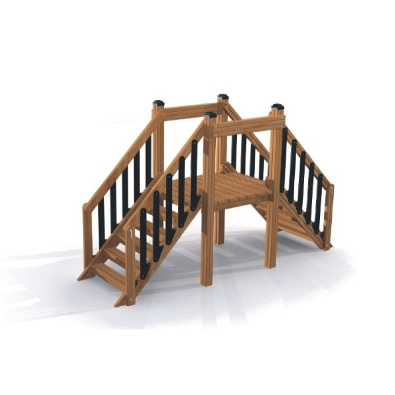 Outdoor Fitnessgerät: Brücke, Treppensteigen