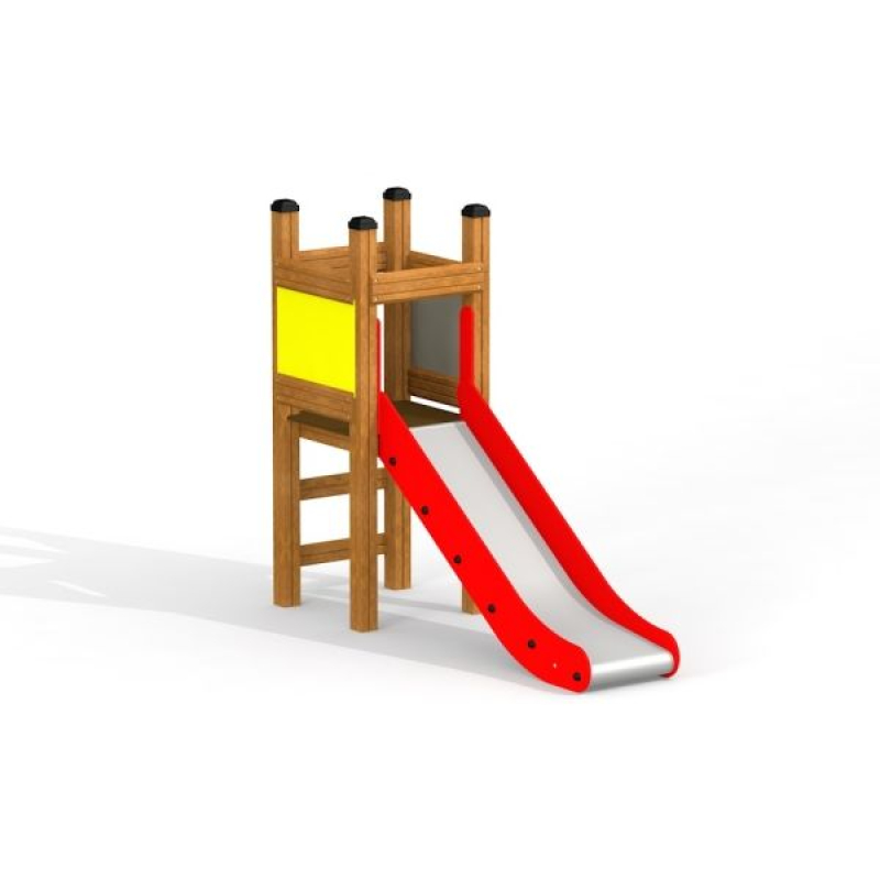 Kleiner Turm mit Rutsche für Spielplatz und Kindergarten