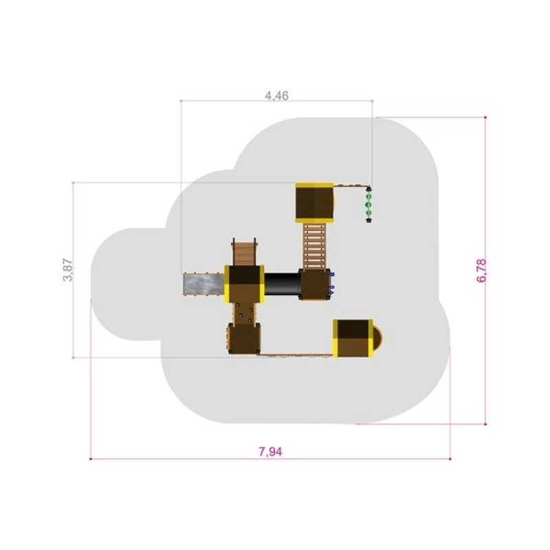 Spielanlage Alpha für Spielplatz und Kindergarten