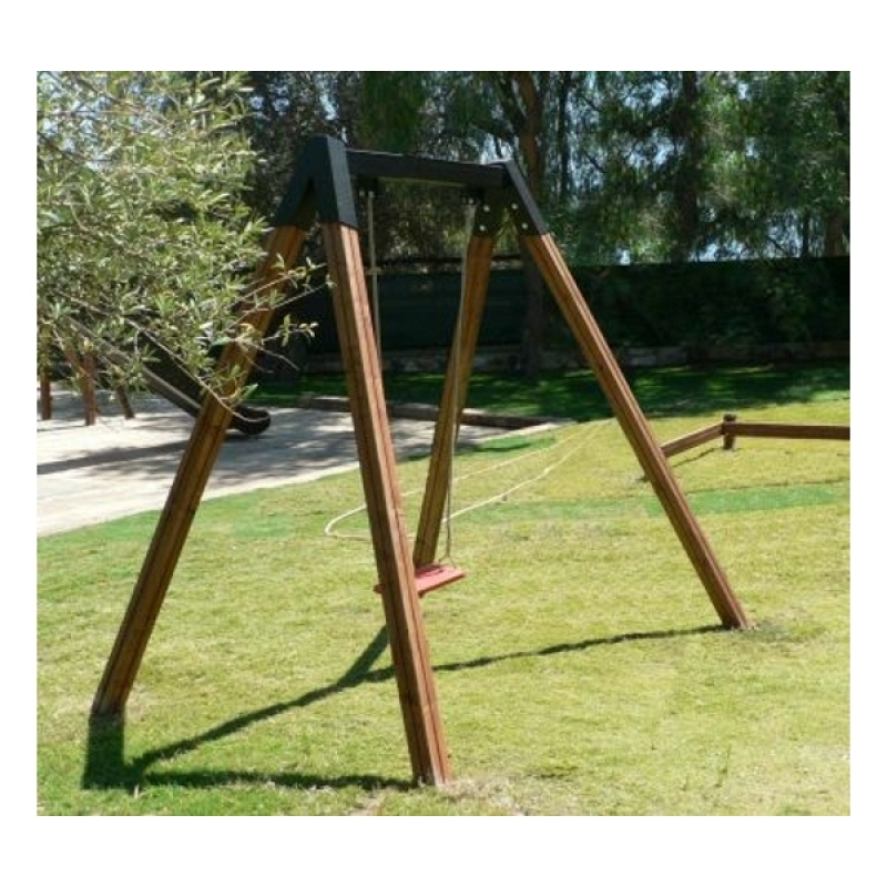Brettschaukel Holz für Spielplatz und Kindergarten